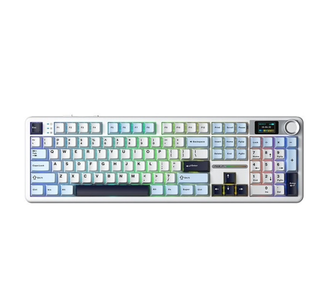 Aula Клавіатура бездротова Aula F108 Pro White (6978080501318)