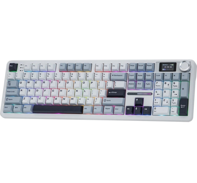 Aula Клавіатура бездротова Aula F108 Pro White (6978080501318)