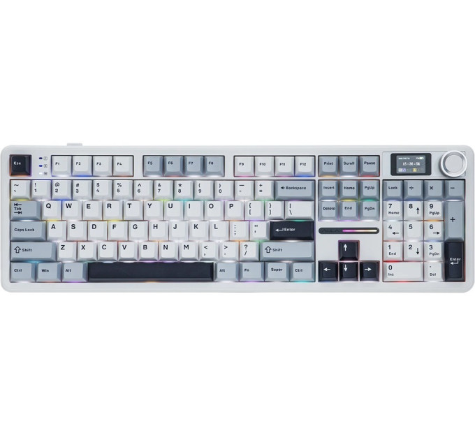 Aula Клавіатура бездротова Aula F108 Pro White (6978080501318)