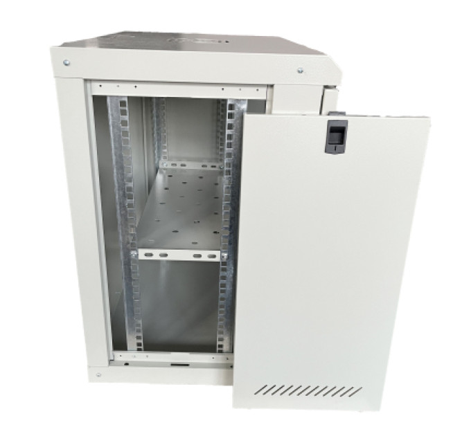 GEAR Шафа настінна GEAR 12U 19" 530x400x600 мм, + полка 19", grey (GWMSN-12U-530-400G)