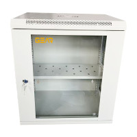 Шафа настінна GEAR 12U 19" 600x600x600 мм, + полка 19", grey (GWMSN-12U-600-600G)
