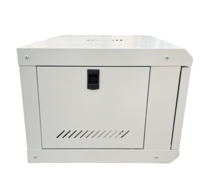 GEAR Шафа настінна GEAR 6U 19" 600x600x300 мм, + полка 19", grey (GWMSN-6U-600-600G)