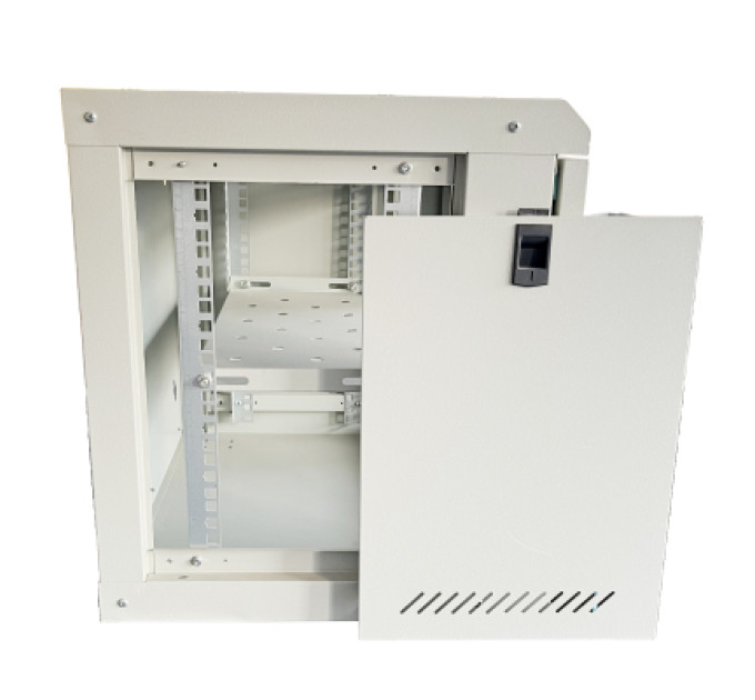 GEAR Шафа настінна GEAR 9U 19" 600x600x450 мм, + полка 19", grey (GWMSN-9U-600-600G)