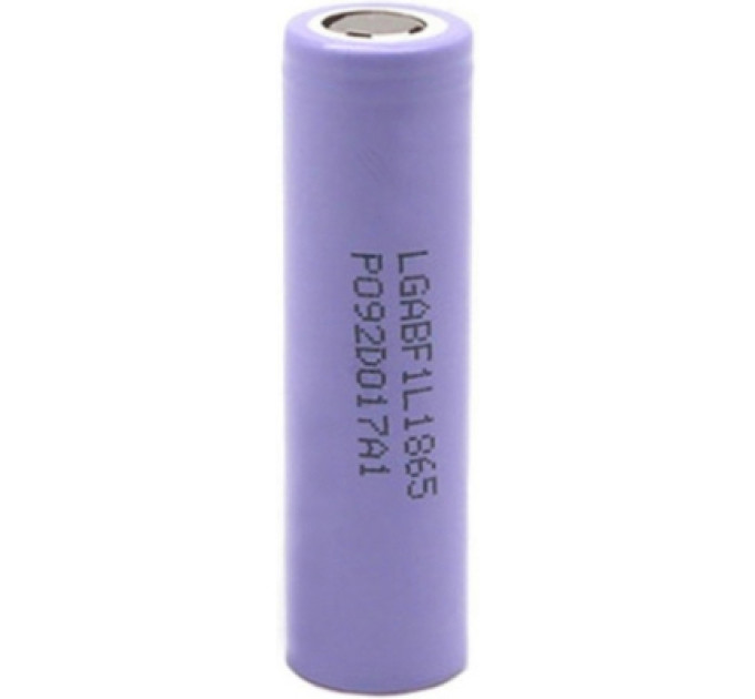 LG Акумулятор 18650 3350mAh, 4.875A, 4.2/3.7/2.5V, Purple LG (INR18650 F1L)