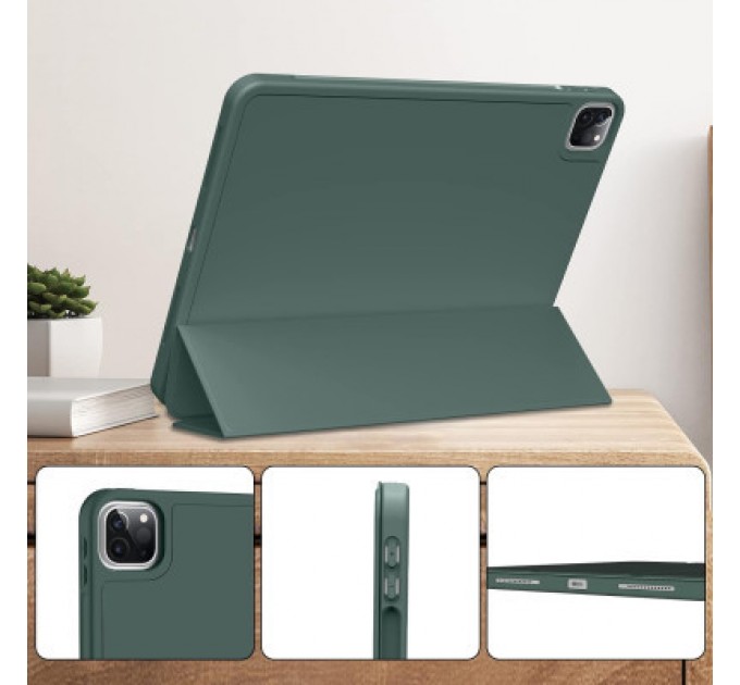 BeCover Чохол до планшета BeCover Tri Fold Hard TPU Apple iPad Pro 11 2020/2021/2022 Dark Green (711110)
