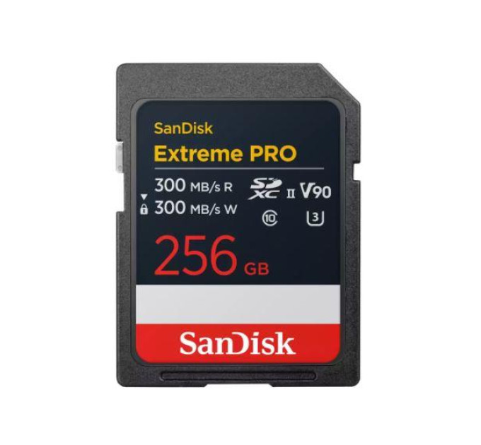 SanDisk Карта пам'яті SanDisk SD  256GB C10 UHS-II U3 R300/W300MB/s Extreme Pro V90