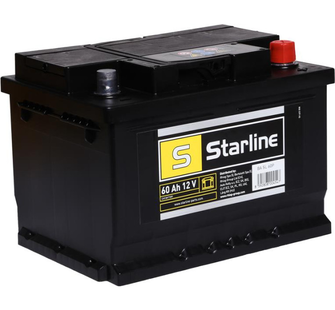 Starline Акумулятор Starline 12В 60А·год 540А R+ (BA SL 60P)