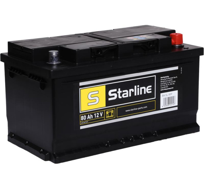 Starline Акумулятор Starline 12В 80А·год 740А R+ (BA SL 80P)