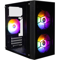 Корпус 1stPlayer X1-3F1 Black 600W