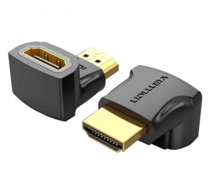 Перехідник HDMI F to HDMI M 90° 4K 60Hz PVC Vention (AIOB0)
