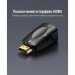 Перехідник HDMI M to VGA F 1080P 60Hz 3,5mm Audio Vention (AIDB0)