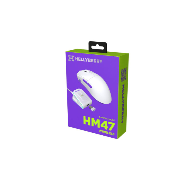 Hator Миша бездротова Hator Hellyberry HM47 Wireless White/Violet (HM47_white_violet)