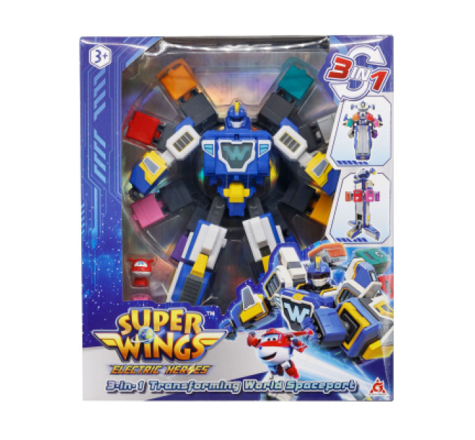 Super Wings Трансформер Super Wings Transforming Всесвітній космодром 3 в 1 (YW780288)