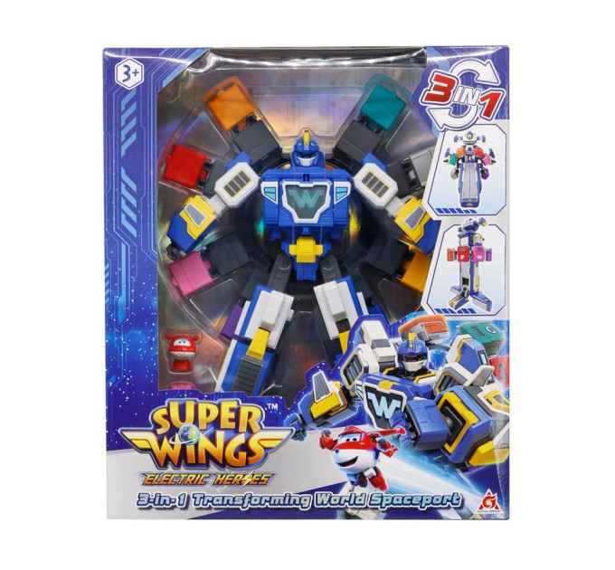 Super Wings Трансформер Super Wings Transforming Всесвітній космодром 3 в 1 (YW780288)