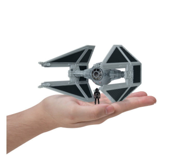 Star Wars Фігурка Star Wars Small Vehicle Транспорт та фігурка TIE Interceptor 7.5см (SWJ0078)