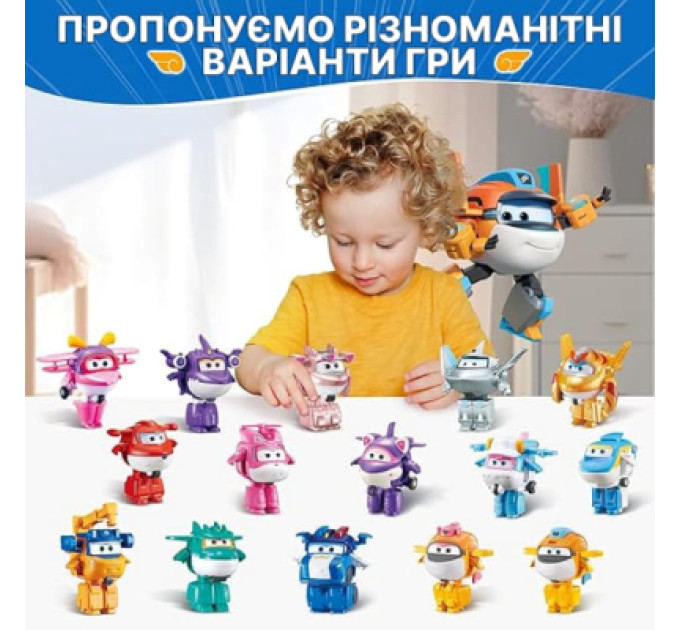 Super Wings Фігурка Super Wings трансформер Transform-a-Bots Такі (Taki), 5 см (YW780058)