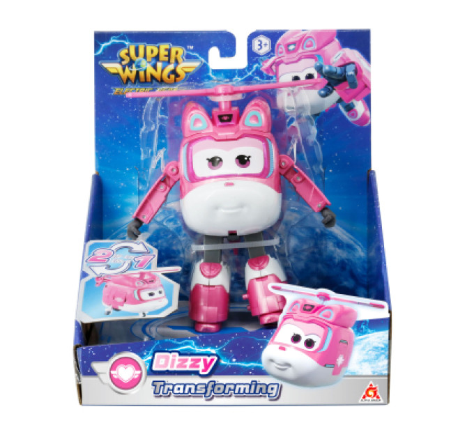 Super Wings Фігурка Super Wings трансформер Transforming Діззі (Dizzy), 12.5 см (EU780240)