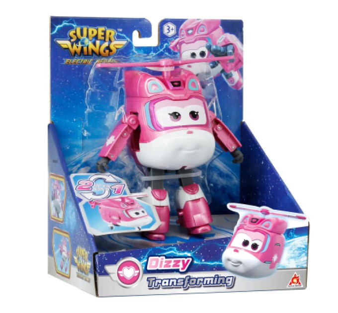 Super Wings Фігурка Super Wings трансформер Transforming Діззі (Dizzy), 12.5 см (EU780240)