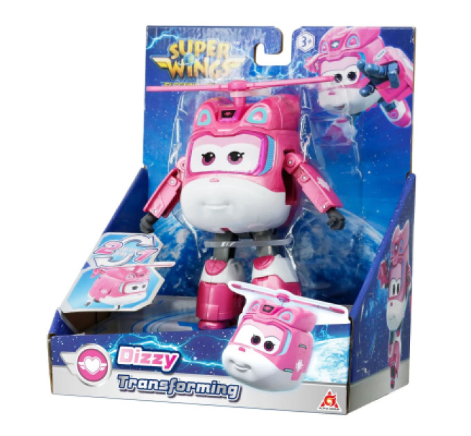 Super Wings Фігурка Super Wings трансформер Transforming Діззі (Dizzy), 12.5 см (EU780240)