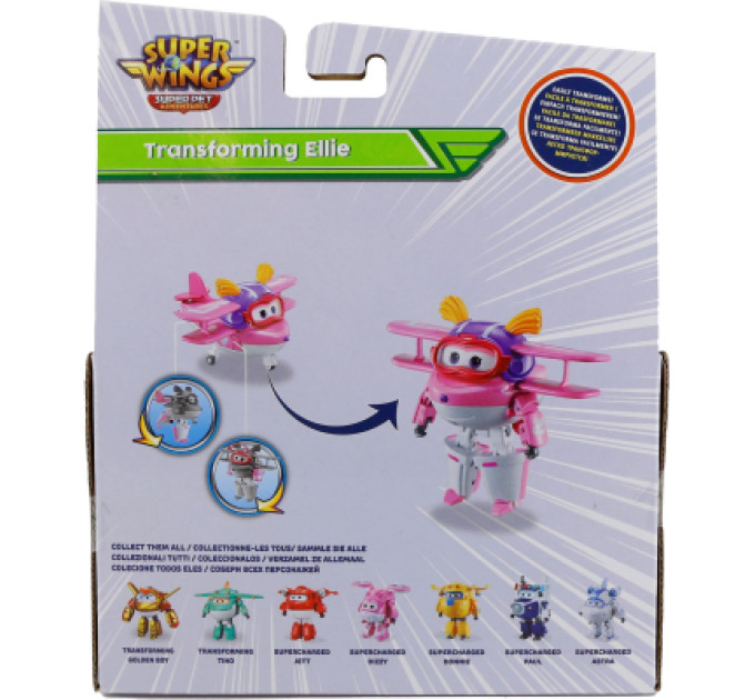 Super Wings Фігурка Super Wings трансформер Transforming Еллі (Ellie) (EU770238)