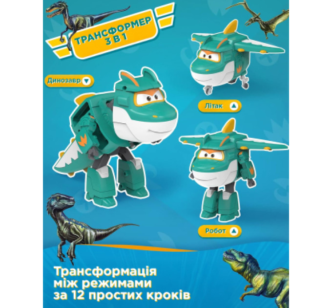 Super Wings Фігурка Super Wings трансформер Transforming Тіно (Tino) (EU780237)