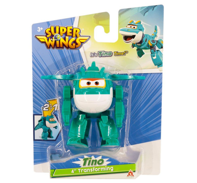 Super Wings Фігурка Super Wings трансформер Transforming Тіно (Tino), 10 см (EU780623)