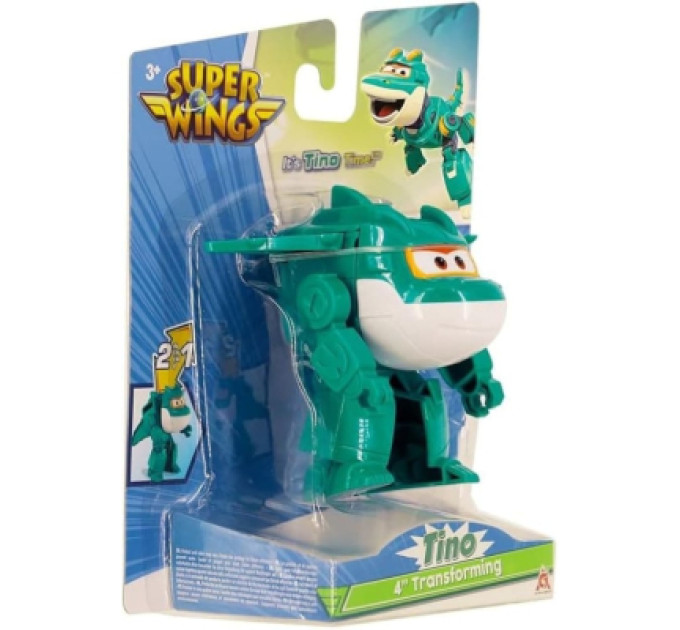 Super Wings Фігурка Super Wings трансформер Transforming Тіно (Tino), 10 см (EU780623)