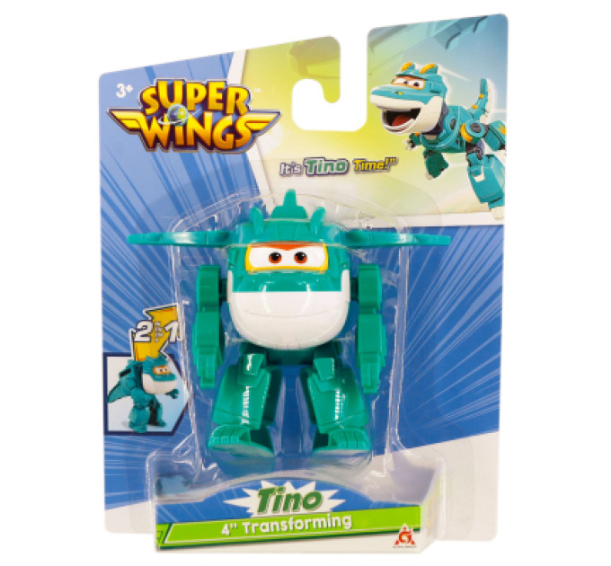 Super Wings Фігурка Super Wings трансформер Transforming Тіно (Tino), 10 см (EU780623)