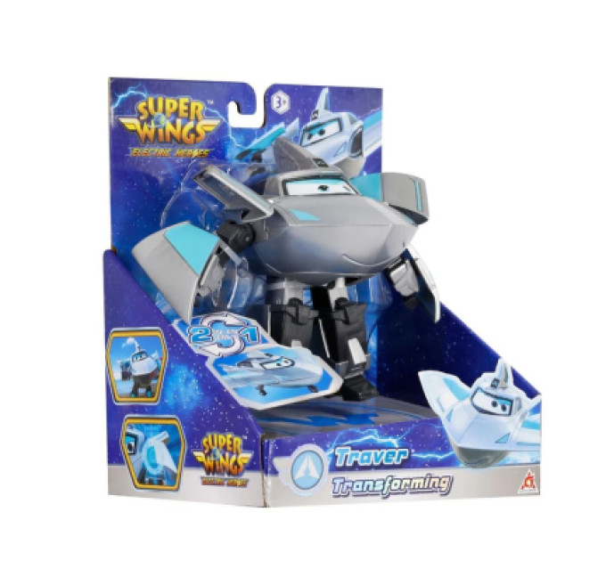 Super Wings Фігурка Super Wings трансформер Transforming Травер (Traver), 12.5 см (EU780232)