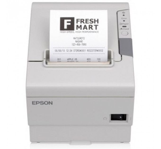 Принтер чеків Epson TM-T88VI USB+Serial+Ethernet Black+Buzzer (C31CE94112)