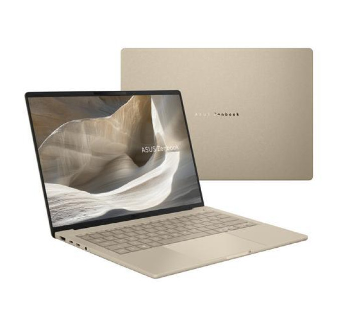 ASUS computers Ноутбук ASUS Zenbook A14 UX3407NA-QD023W 14" WUXGA OLED, Qualcomm X2 Elite Extreme, 32GB, F1TB, UMA, Win11, Бежевий
