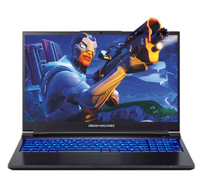 DM Ноутбук Dream Machines RS3080-15 15.6UHD OLED, Intel i7-12700H, 64GB, F1TB, NVD3080Ti-16, DOS, чорний