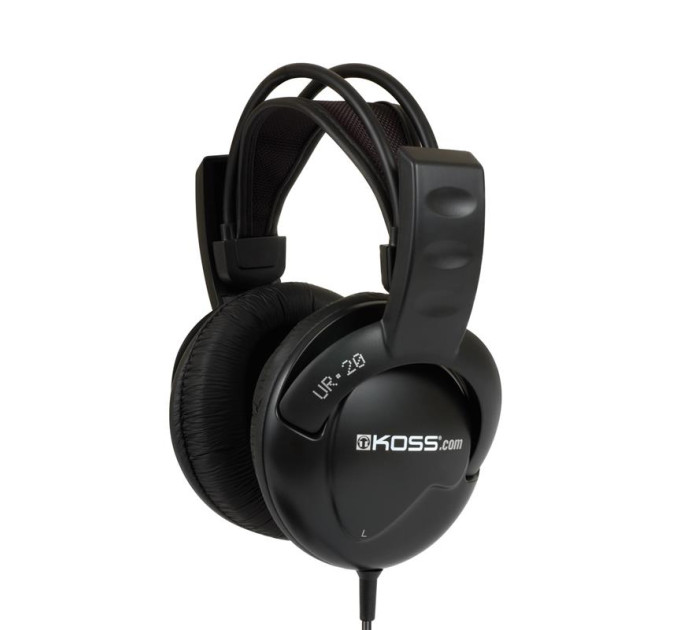 Koss Навушники Over-Ear Koss UR20 DJ Style, 3.5 mini-jack, 2.4м, Чорний