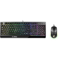 Комплект клавіатура та миша MSI Vigor GK30 COMBO UA USB, EN/UKR/RU, RGB, чорний