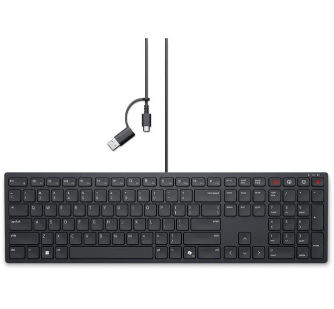 DELL Accessories Клавіатура Dell Pro Wired Collaboration Keyboard - KB525C - Ukrainian