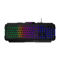 Клавіатура мембранна MSI FORGE GK100 104key, USB-A, EN/UKR/RU, ColorLED, чорний