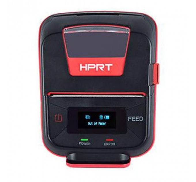 Принтер чеків HPRT HM-E300 мобільний, Bluetooth, USB, червоний+чорний (14656)