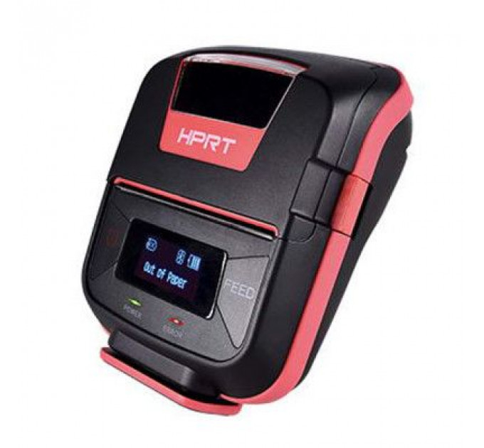 Принтер чеків HPRT HM-E300 мобільний, Bluetooth, USB, червоний+чорний (14656)