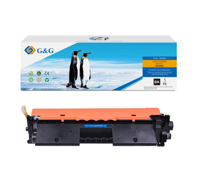 G&G Картридж G&G до HP 30A M203/M227 CF230X Black (6000 стор) підвищена ємність
