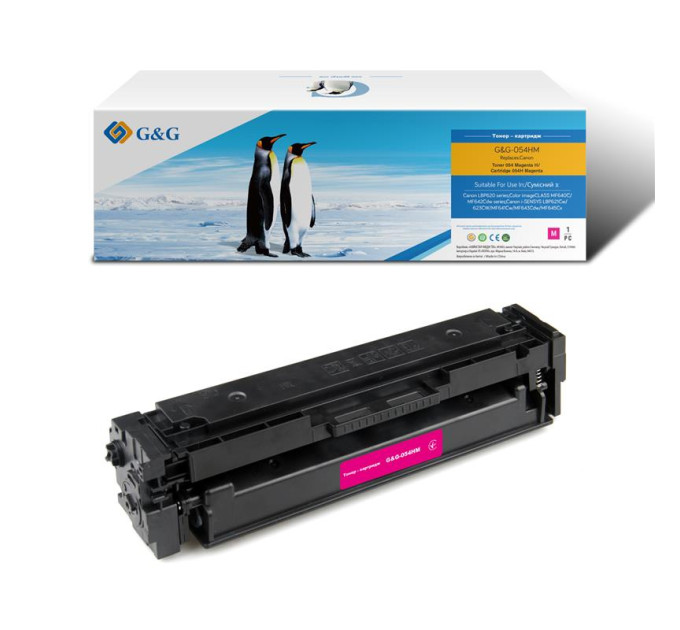 G&G Картридж G&G до Canon 054H MF641/643/645, LBP-621/623 3026C002 Magenta (2300 стор)