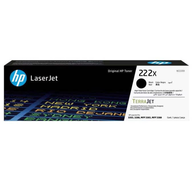 HP supplies Картридж HP 222X CLJ Pro 3203/3303 Black (3200стор)