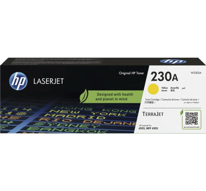 HP supplies Картридж HP 230A CLJ Pro 4203/4303 Yellow (1800стор)