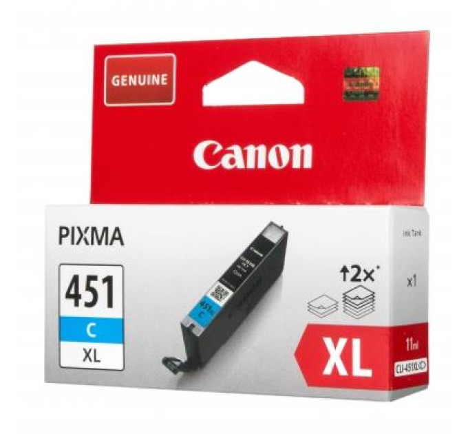 CANON supplies Картридж струменевий Canon CLI-451C XL (Cyan) Pixma MG5440/MG6340