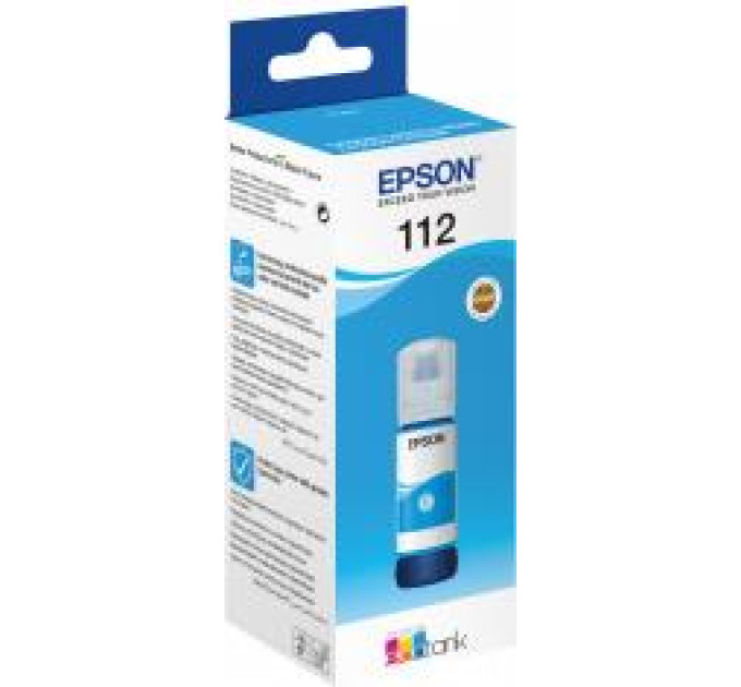 EPSON supplies Контейнер з чорнилом Epson 112 EcoTank L11160/L15150/L15160/L6490/L6550/L6570/L15180/L6580 Cyan pigm