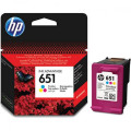 HP supplies Картридж із друкуючою головкою струменевий HP No.651 DJ Ink Advantage 5575/5645/OfficeJet 202 Tri-color (300 стор)