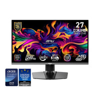 Монітор MSI 26.5" MPG 272URX QD-OLED 2xHDMI, DP, 2xUSB, USB-C, Audio, OLED, 3840x2160, 240Hz, 0.03ms, DCI-P3 99%, AdaptiveSync, Pivot, HDR400