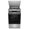 Gorenje HA Плита Gorenje комбінована, 70л, 50x60см, метал. кришка, дисплей, чавун, нерж