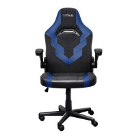 Крісло Trust GXT703B Riye, ПУ шкіра, Foldable Armrests, синій