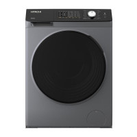 Прально-сушильна машина Hitachi фронтальна, 8(5)кг, 1400, A, 60см, дисплей, пара, інвертор, cріблястий