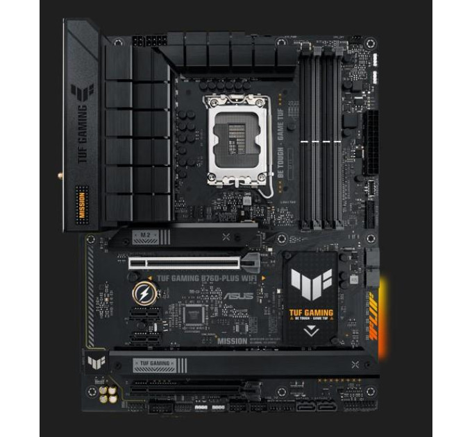 ASUS components Материнcька плата ASUS TUF GAMING B760-PLUS WIFI s1700 B760 4xDDR5 M.2 HDMI DP Wi-Fi BT ATX